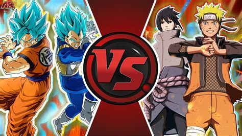 goku and vegeta vs naruto and sasuke|naruto vs goku super.